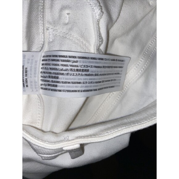 Abercrombie & Fitch Jeans White Harper Low Rise Skinny Size 28 6 Regular Length - Picture 5 of 7